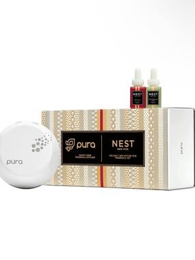 PURA / NEST Fragrances Holiday Birchwood Pine Diffuser Set BRAND NEW